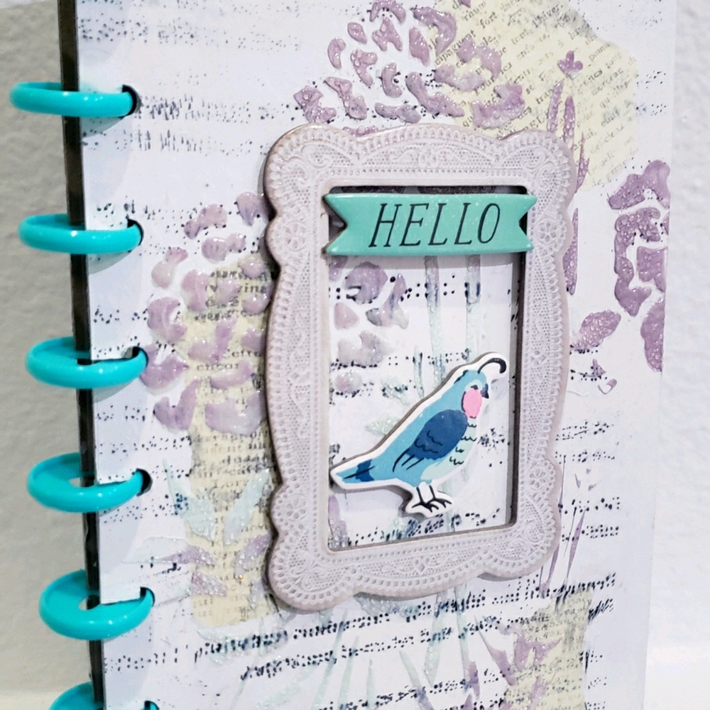 Mixed media Handpainted Planner